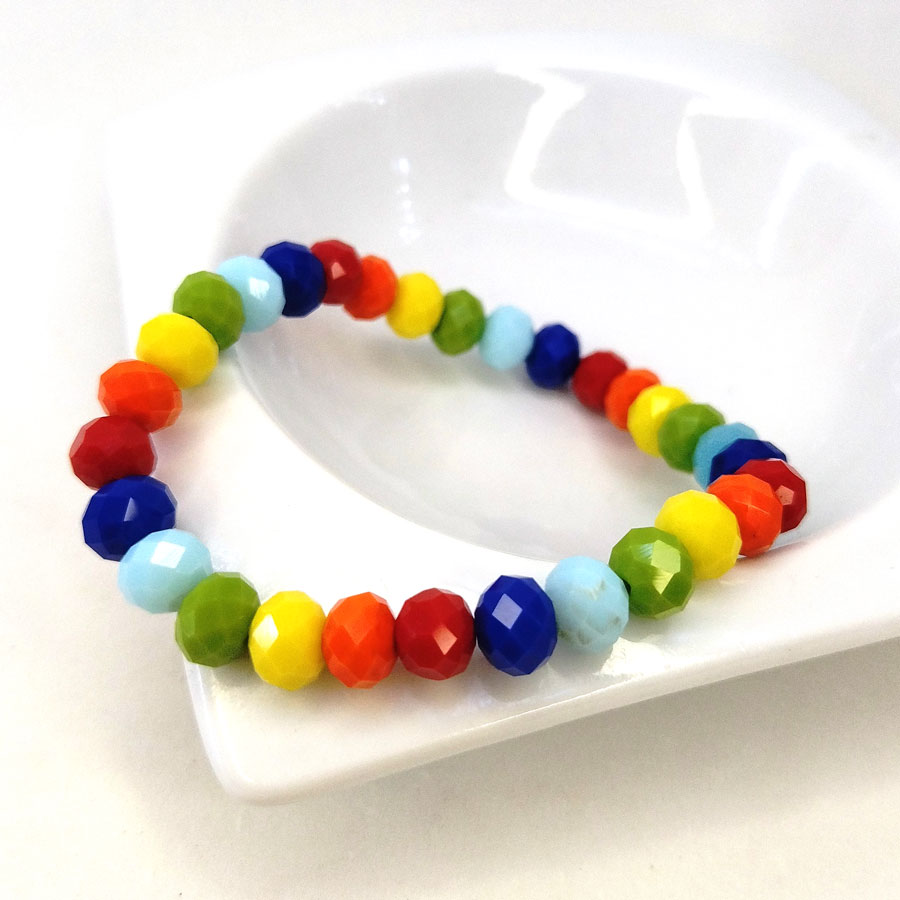 P068 Pulseira LGBT de Cristal (3) Pulseira LGBT Cristal