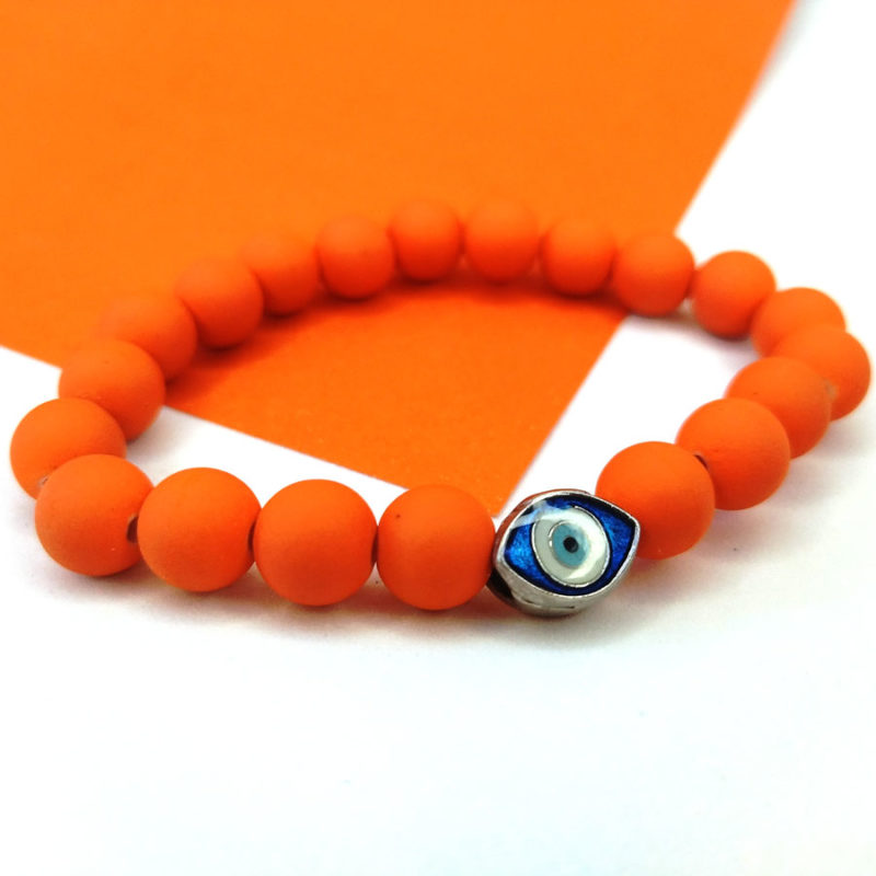 Pulseira Laranja com Olho Grego