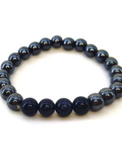 Pulseira de Hematita com Pedra da Estrela