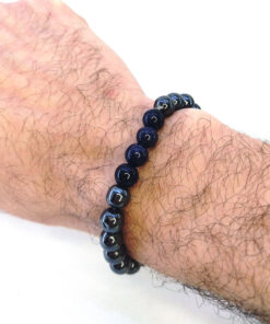 Pulseira de Hematita com Pedra da Estrela