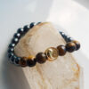 P243 - Pulseira Yin Yang Olho de Tigre