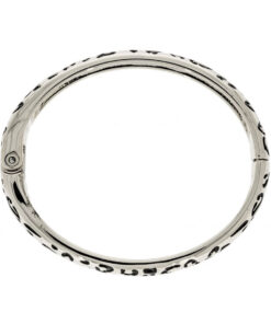 Pulseira Onça Pintada Níquel 71MM - Banho de Verniz Italiano