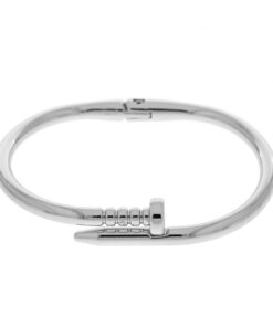 Pulseira de Prego 60MM de Metal com Banho de Verniz Italiano