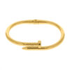 Pulseira de Prego 60MM de Metal com Banho de Verniz Italiano