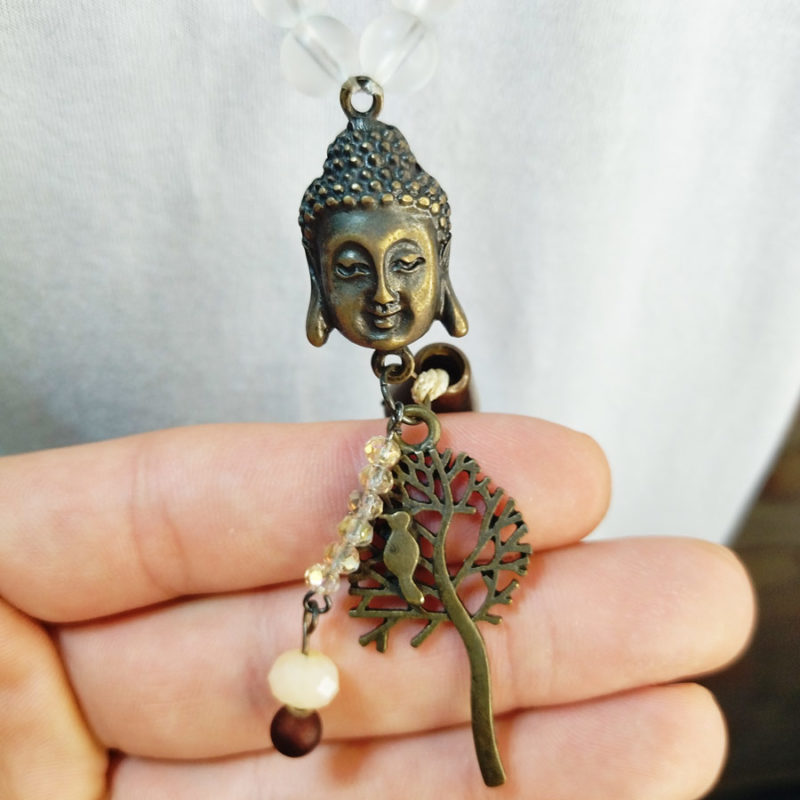 Japamala de Murano com Olho de Águia e Árvore da Vida