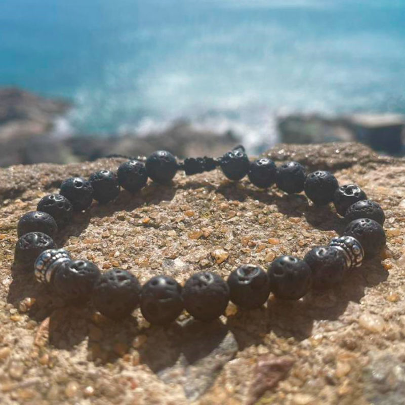 Pulseira de Lava Vulcânica