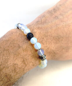 Pulseira Pedra da Lua com Pedra da Estrela