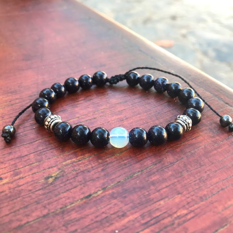 Pulseira Pedra da Estrela com Pedra da Lua