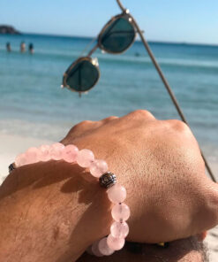 Pulseira Pedra Quartzo Rosa