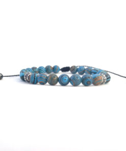 Pulseira de Pedra Malaquita Azul