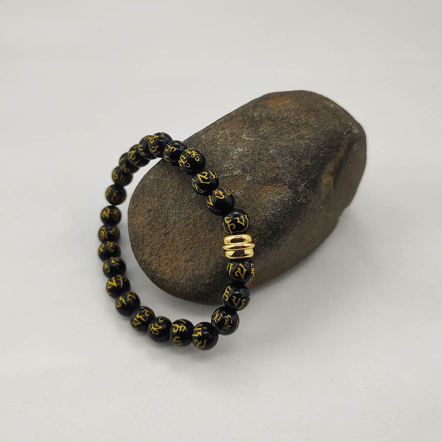 P286 - Pulseira Pedra Obsidiana Negra (9) P286 - Pulseira Pedra Obsidiana Negra