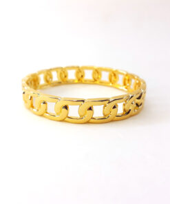 Pulseira Bracelete de Corrente Dourada