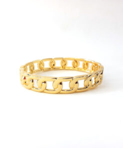 Pulseira Bracelete de Corrente Dourada