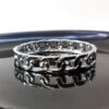 Pulseira Bracelete de Corrente Prateado
