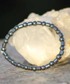 Pulseira de Hematita Intercalada 2mm