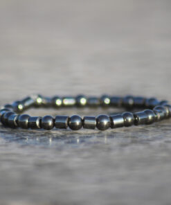 Pulseira de Hematita Intercalada 2mm
