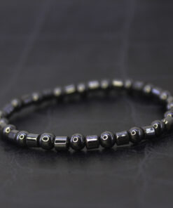 Pulseira de Hematita Intercalada 2mm