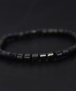 Pulseira Hematita Lisa de 2mm