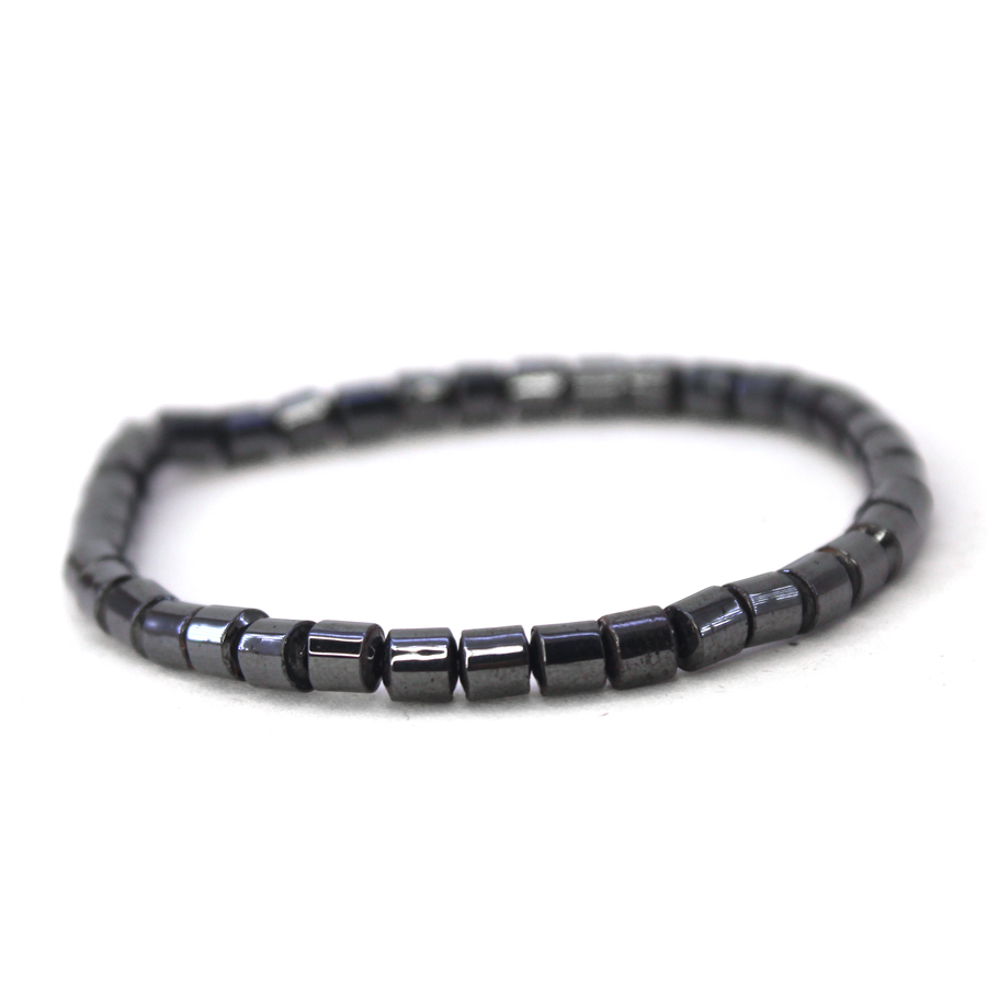P288 Pulseira Hematita Lisa 2mm (11) Pulseira Hematita Lisa de 2mm