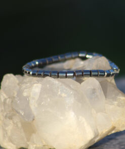 Pulseira Hematita Lisa de 2mm