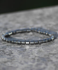 Pulseira Hematita Lisa de 2mm