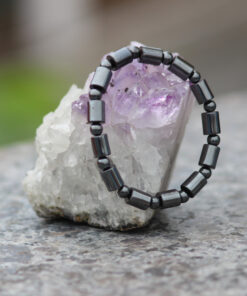 Pulseira de Hematita Intercalada 6mm