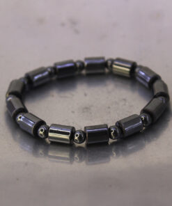 Pulseira de Hematita Intercalada 6mm