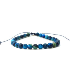 Pulseira de Olho de Tigre Azul Celeste