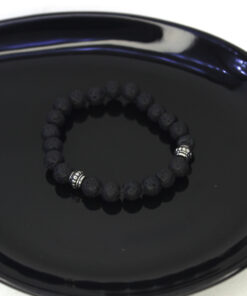 Pulseira de Pedra Lava Vulcânica