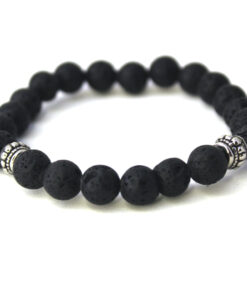 Pulseira de Pedra Lava Vulcânica