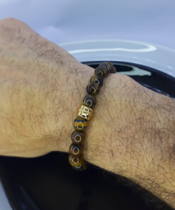 P323 Pulseira Olho de Tigre