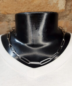 C150 - Choker Corrente Prata