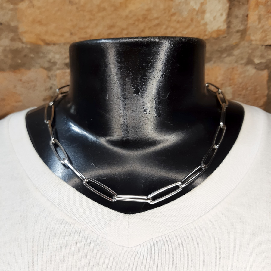 C150 - Choker Corrente Prata (2) C150 - Choker Corrente Prata