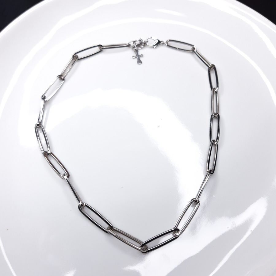 C150 - Choker Corrente Prata (4) C150 - Choker Corrente Prata