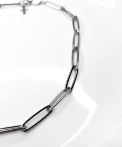 C150 - Choker Corrente Prata