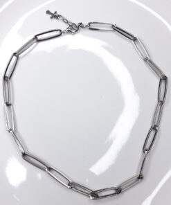 C150 - Choker Corrente Prata