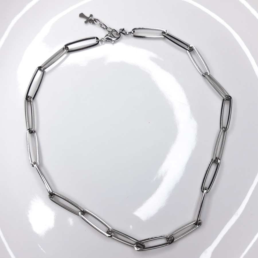C150 - Choker Corrente Prata (8) C150 - Choker Corrente Prata