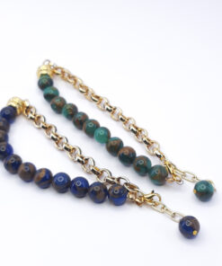P332 Pulseira Metá Metá Ágata Blue Lake
