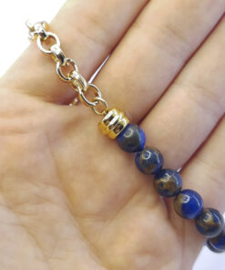 P332 Pulseira Metá Metá Ágata Blue Lake