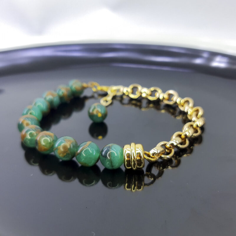 P333 Pulseira Metá Metá Ágata Green Lake