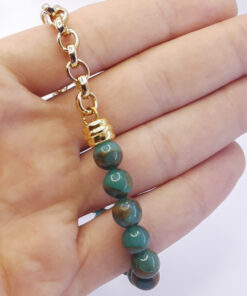 P333 Pulseira Metá Metá Ágata Green Lake