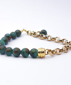 P333 Pulseira Metá Metá Ágata Green Lake