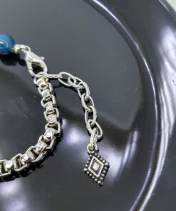 P334 Pulseira Metá Metá Ágata Azul