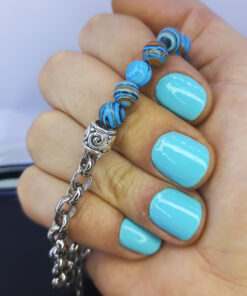 P345 Pulseira Metá Metá Malaquita Azul