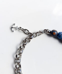 P345 - Pulseira Metá-Metá Malaquita Azul