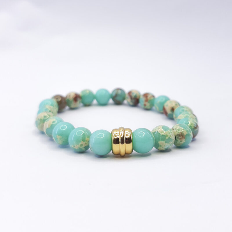 P346 - Pulseira Jaspe Imperial Verde