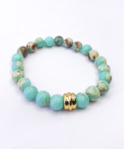 P346 - Pulseira Jaspe Imperial Verde
