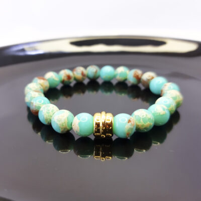 P346 - Pulseira Jaspe Imperial Verde