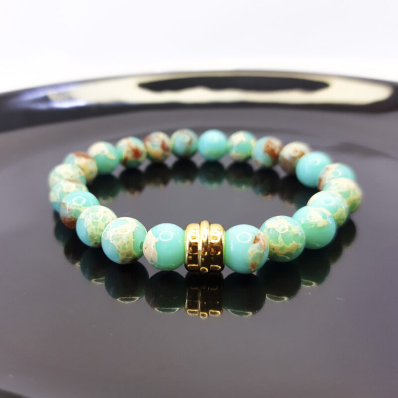 P346 - Pulseira Jaspe Imperial Verde