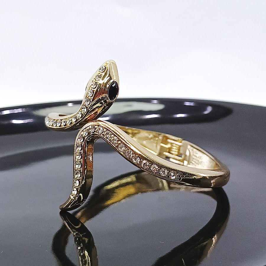 BR15 - Bracelete de Cobra Dourado (3) BR15 - Bracelete de Cobra Dourado